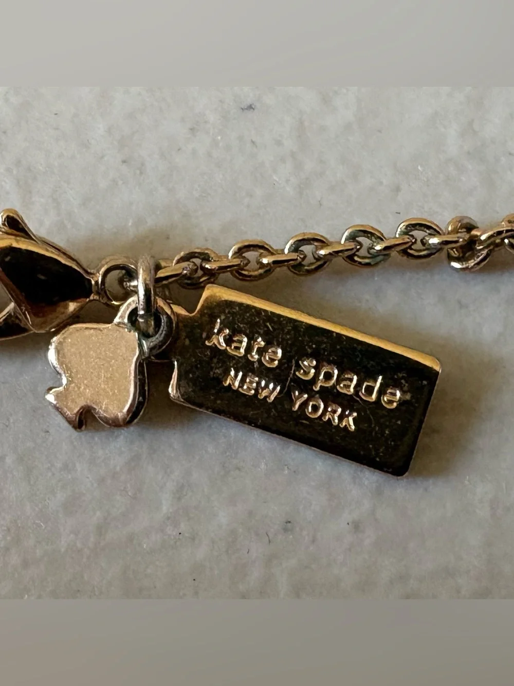 kate spade White Bow Station Necklace
